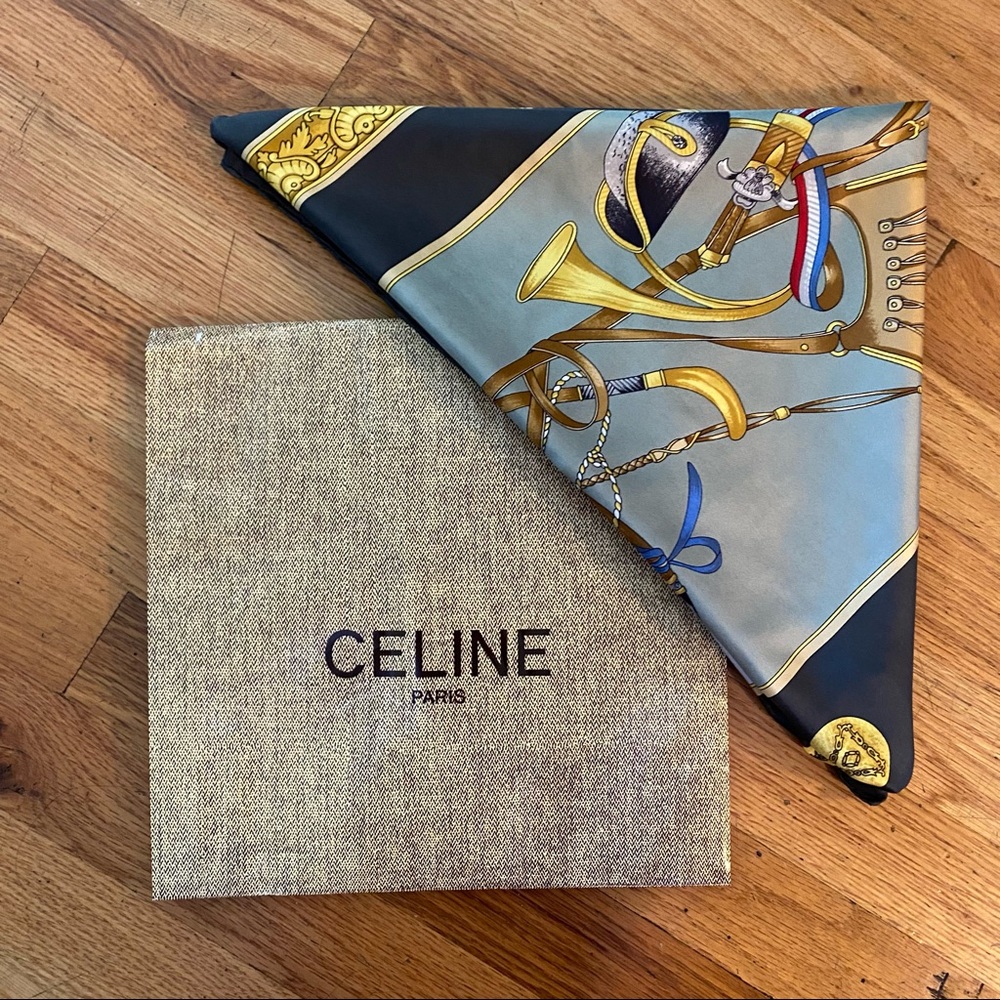 Vintage Celine Silk Scarf